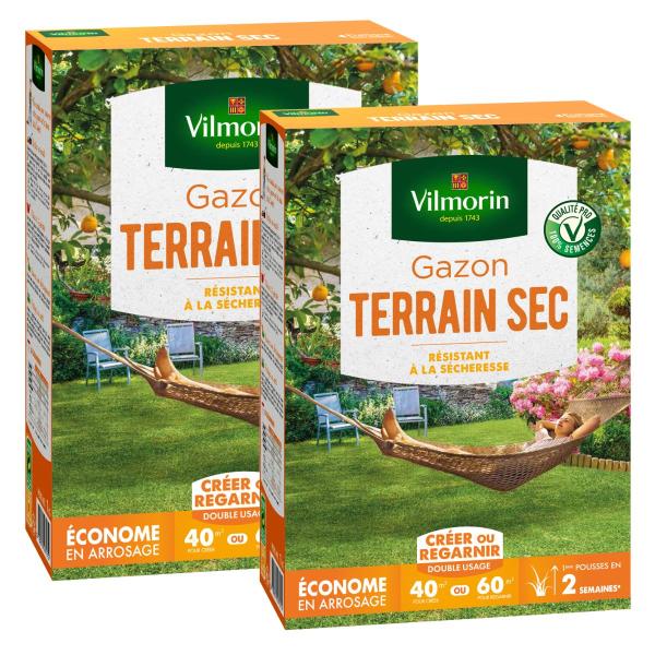 Terrain Sec - Gazon Terrain Sec - 1 kg (x2) - face recto